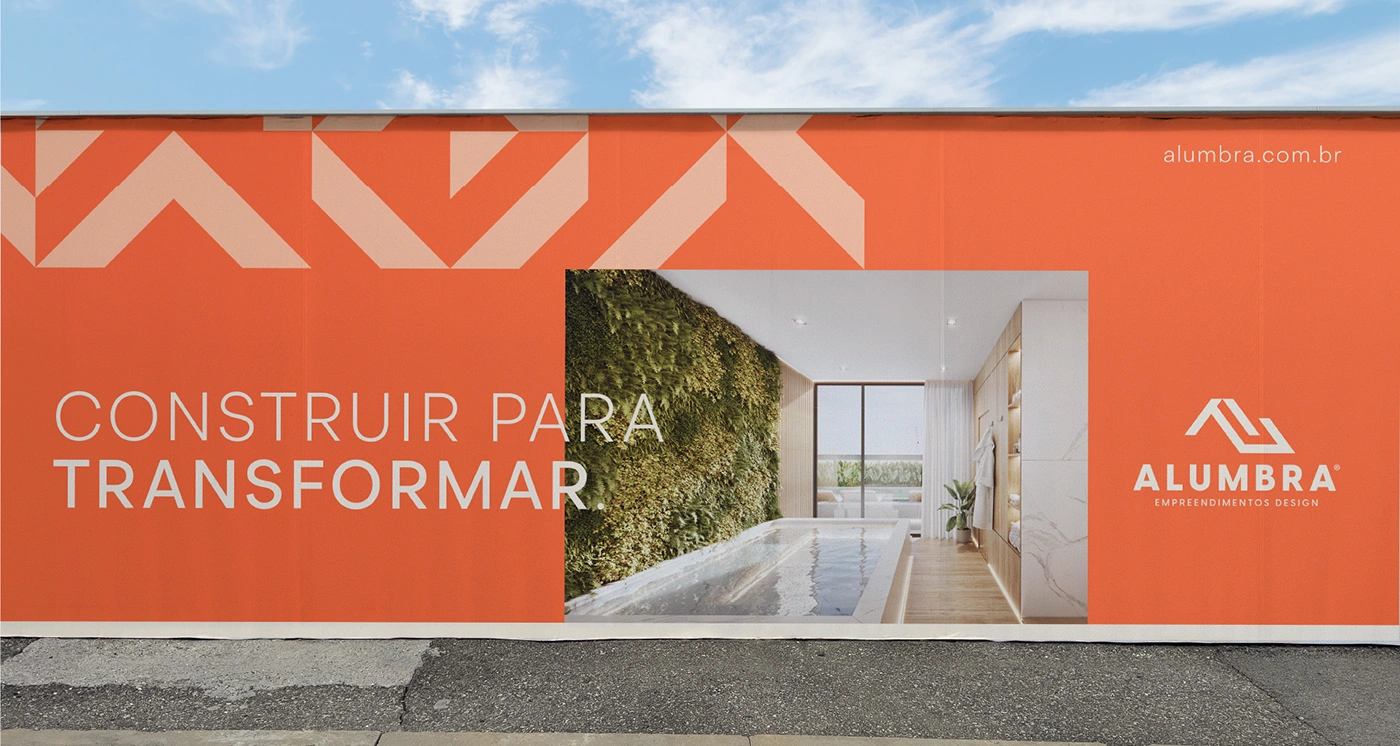 Apresentação do Hall de Entrada com Identidade Visual da Campanha Alumbra