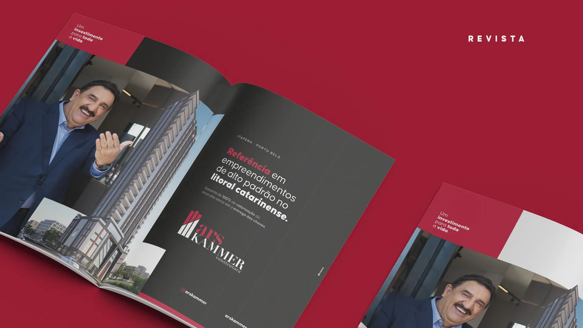 Revista com Identidade Visual da Campanha ARS Kammer
