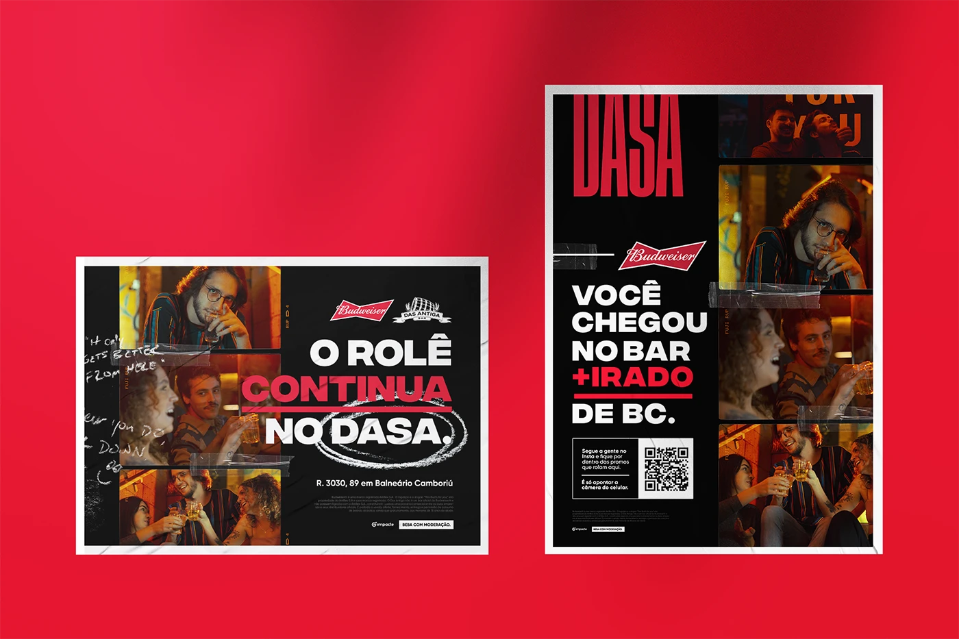 Banner com mensagens da campanha Geração copo na mão