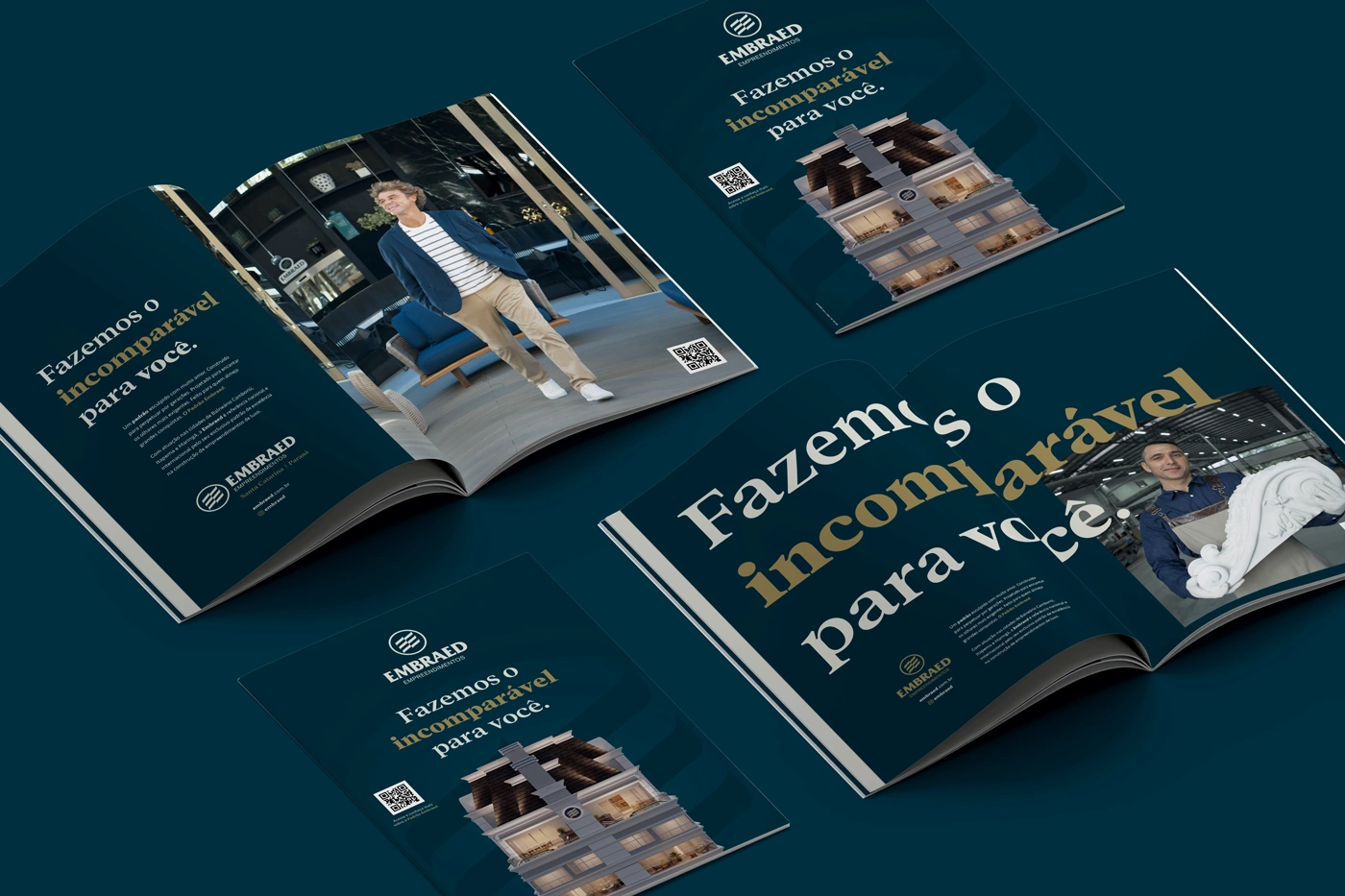Revista com a Identidade Visual da Campanha Incomparável